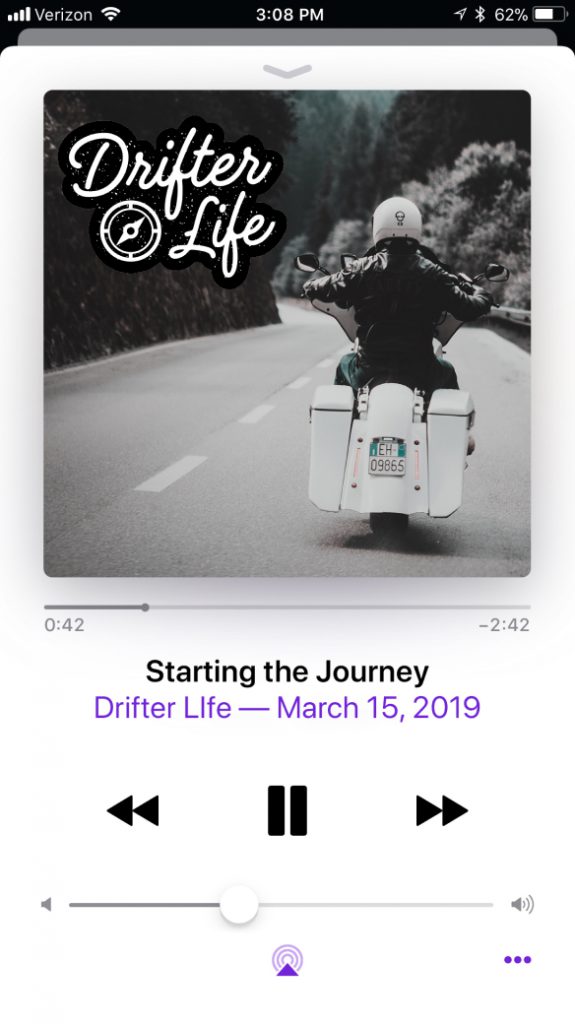 Drifter Life merchandise exploration, podcast artwork